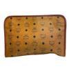 MCM Clutch Beutel Leder Aktentasche Beige Leder Herren Gebraucht
