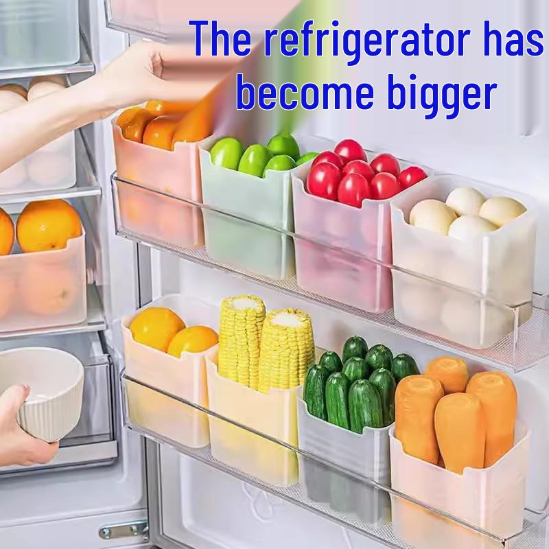 Refrigerator Side Door Storage Organizer - Food Grade Fresh-Keeping Box