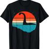 Nessie Das Monster von Loch Ness Grafik Retro Sonnenuntergang Loch Ness T-Shirt