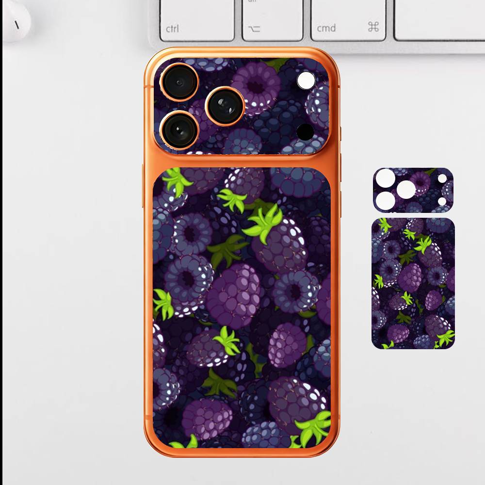 Летние Фрукты Для Apple iPhone 17 Pro Max Полная Задняя Крышка Наклейка Обёртка Плёнка Задняя Защитная Наклейка Плёнка iPhone17promax