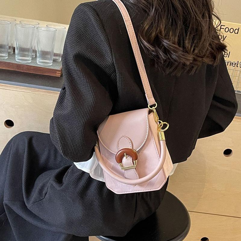High-end Bags for Women 2024 New Fashion Horseshoe Buckle Handbags Popular One-shoulder Cross-body Small Square Bag