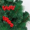 Christmas Red Berry Branches Artificial Holly Berries Stamen Fake Flowers Plants Ornaments for New Year Party Home Decor Gifts