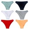 Cotton Thongs for Rise Sexy Seamless Breathable Women Soft Low Ladies Panties Stretchy