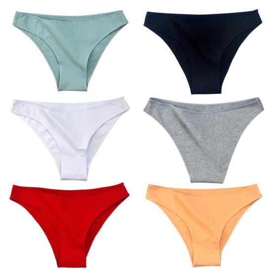 Cotton Thongs for Rise Sexy Seamless Breathable Women Soft Low Ladies Panties Stretchy