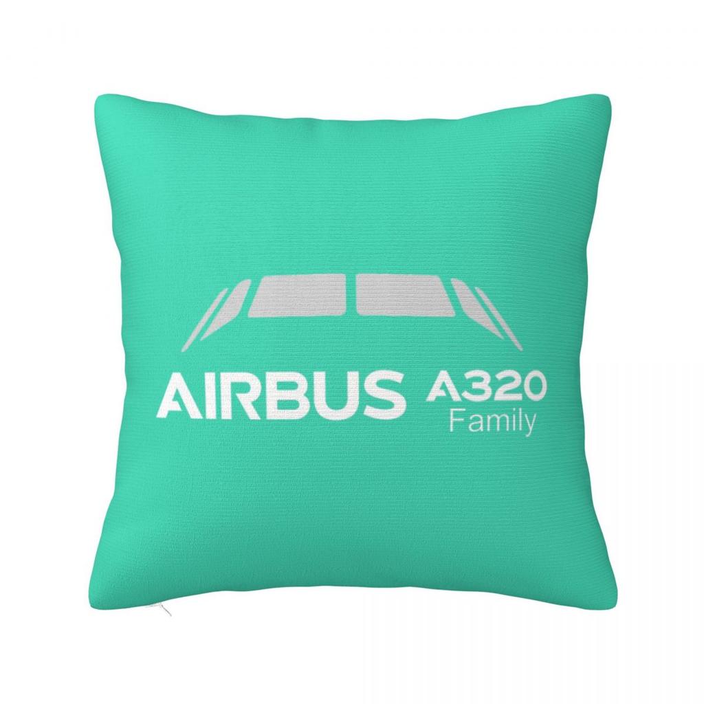 A320 Family Square Pillowcase Cushion Cover Pillow Case Throw Pillow Cover for Home Sofa Living Room