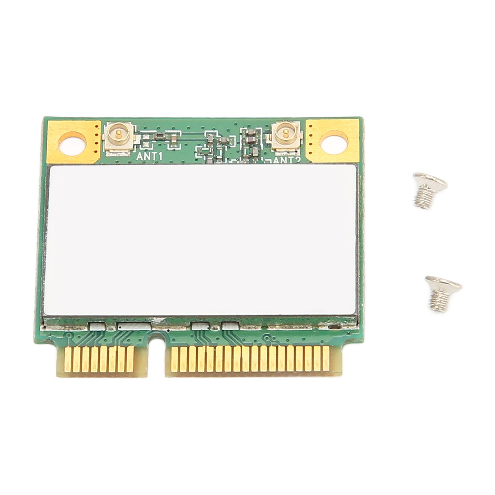 

Mini PCIE Network Card 150Mbps 2.4GHz Wireless Net Card Plug and Play PCB Wireless WiFi Card with 2 Screw for Laptop
