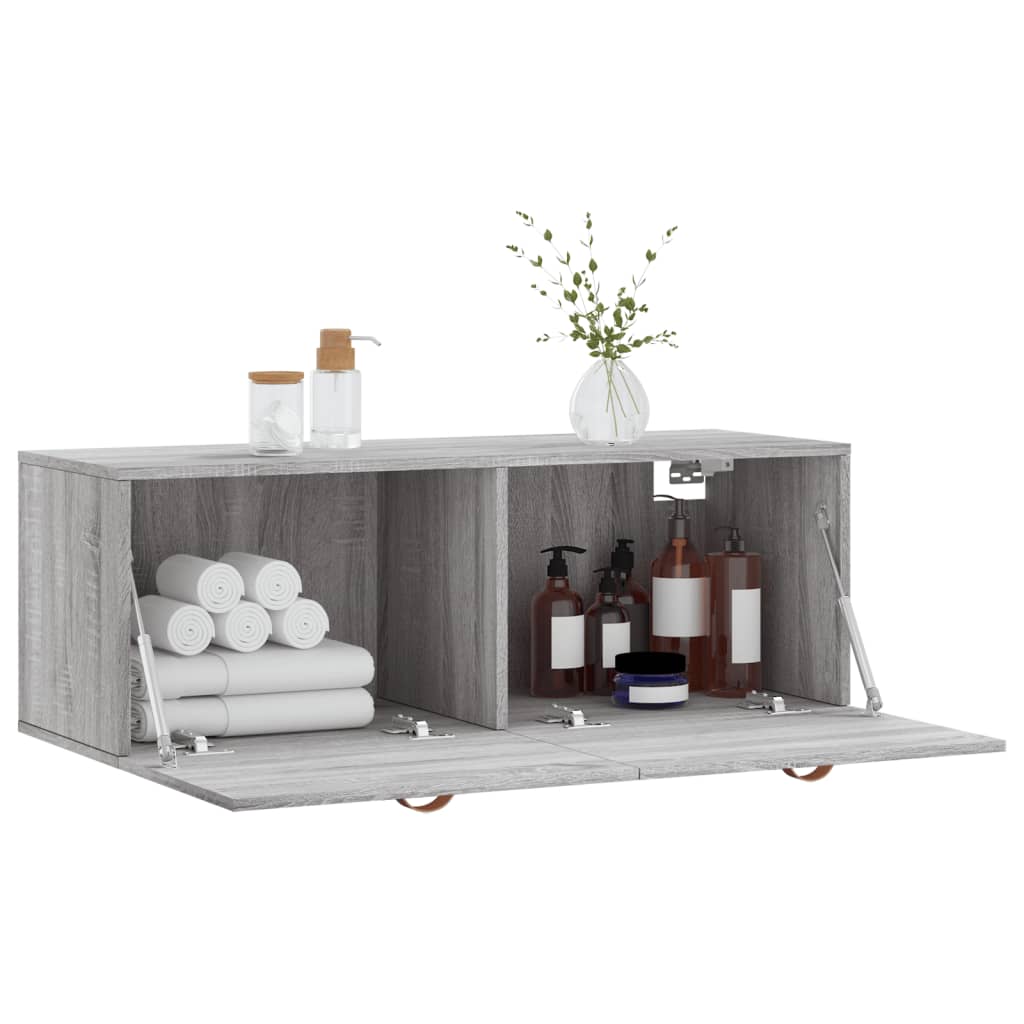 Wall Cabinet Gray Sonoma 100 x 36.5 x 35 cm Particleboard