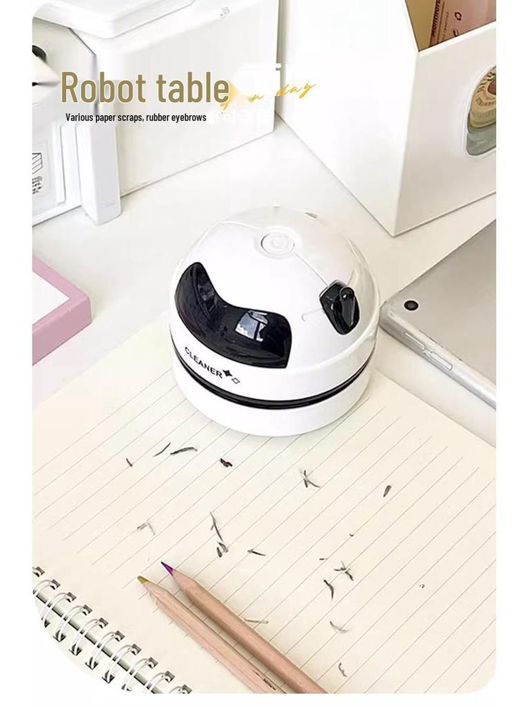 USB Rechargeable Mini Desktop Vacuum Cleaner for Dust and Shavings