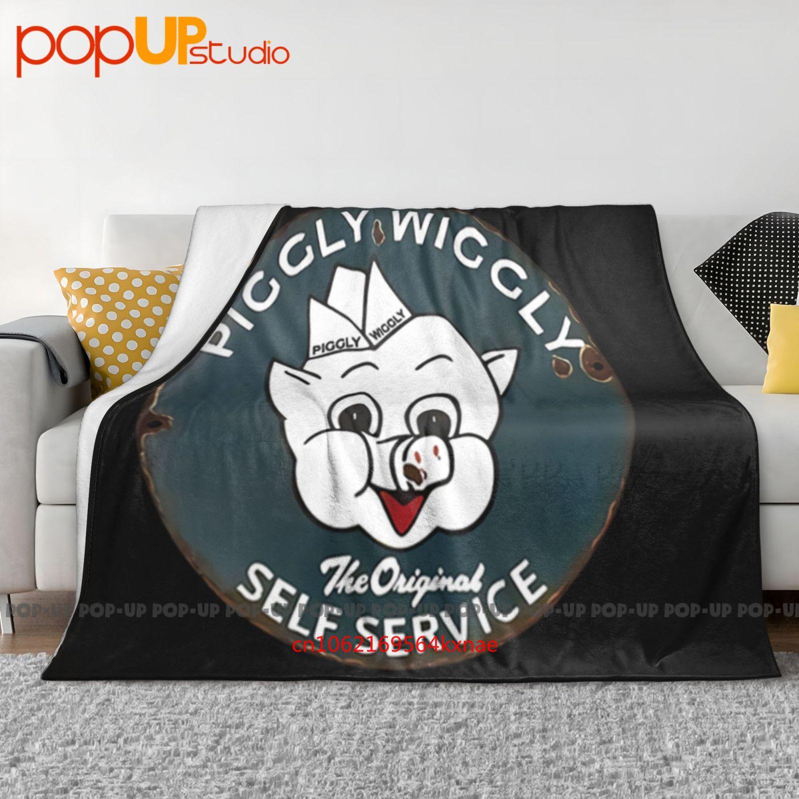 

Piggly Wiggly Service Ultra-Soft Blanket Quilt Winter Sofa Cover Bed Covers 30x40in