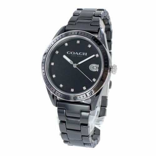 Coach Women's Preston Crystal Black Ceramic Watch 14503262