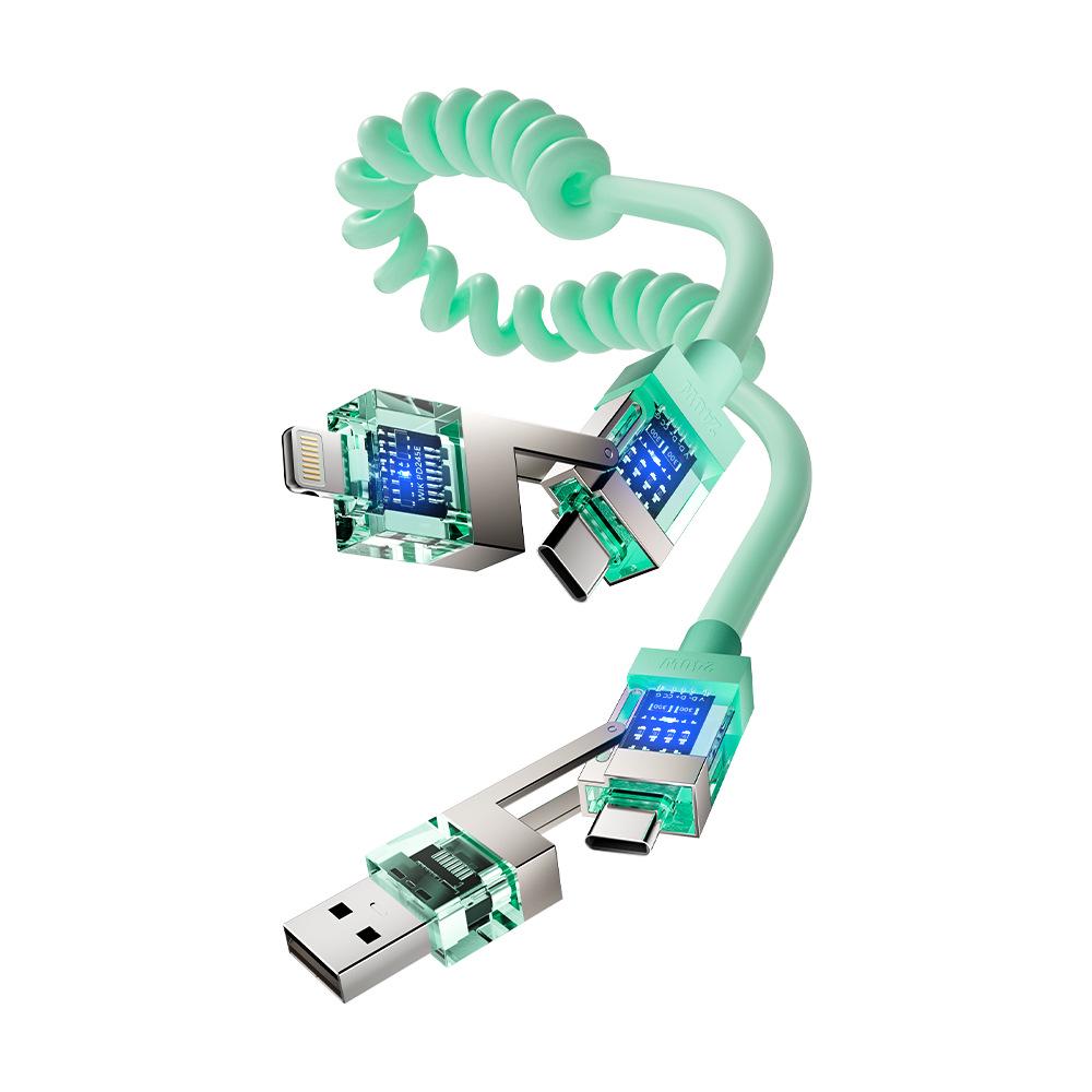 Smart Flash Charge: Baimo 240W 4-in-1 Aromatherapy Fast Charging Cable for Apple & Android