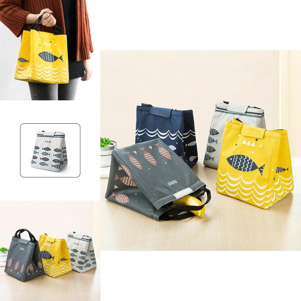 Stylish And Versatile Artone Fish Oxford Lunch Bag With Gourmet Thermal Insulation