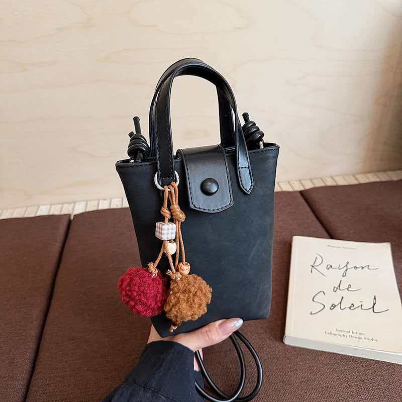 

All-matching High-end Brown Small Bag Women s Lightweight Mini Cross-body Mobile Phone 16x5x18 single package чорний