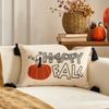 Autumn Embroidered Throw Pillow Covers Farmhouse Cushion Cases for Couch Bedroom Thanksgiving Fall Home Decor