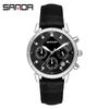 Sanda Men's Fashion Quartz Watch with Date, Three Hands, and Nail Scale