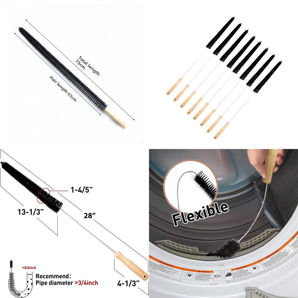 Washing Machine Inner Tub Cleaner Brush With Metal Construction For Effective Scrubbing