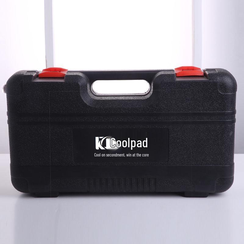 Electric High-Pressure Car Tire Inflator with Metal Cylinder and Toolbox