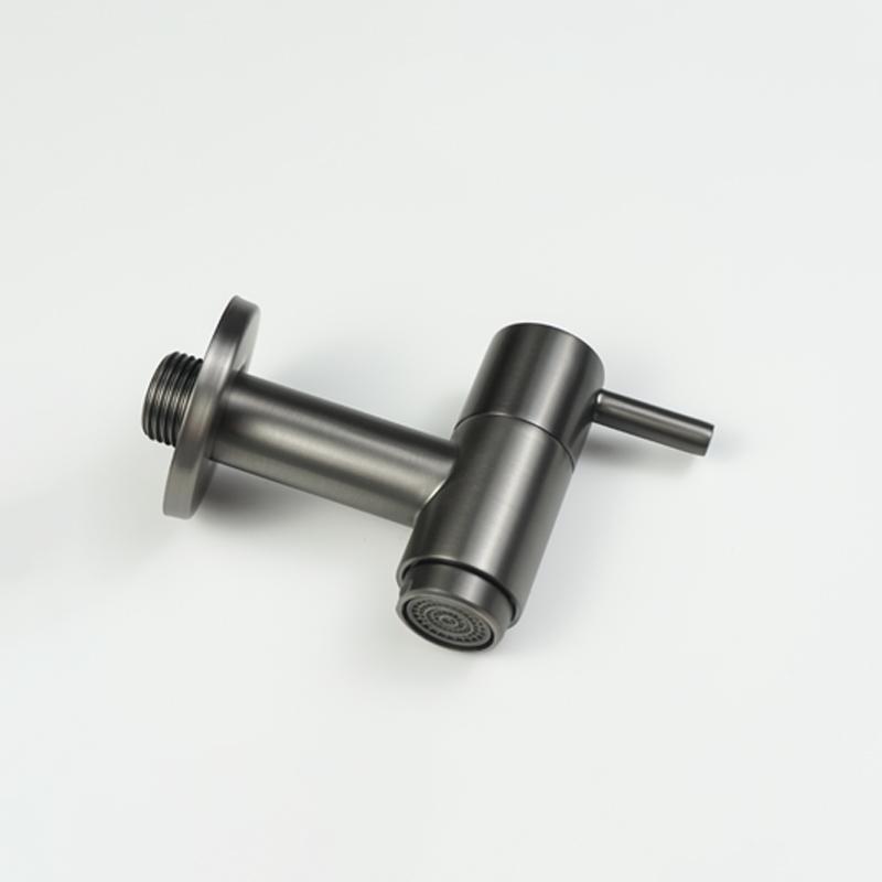 Czarny Złoty Ścienny Mały Kran Dekoracyjny Kran Ogrodowy Kran do Mopa Pralki Kran Wodny Umywalkowy Kranik Chromowany