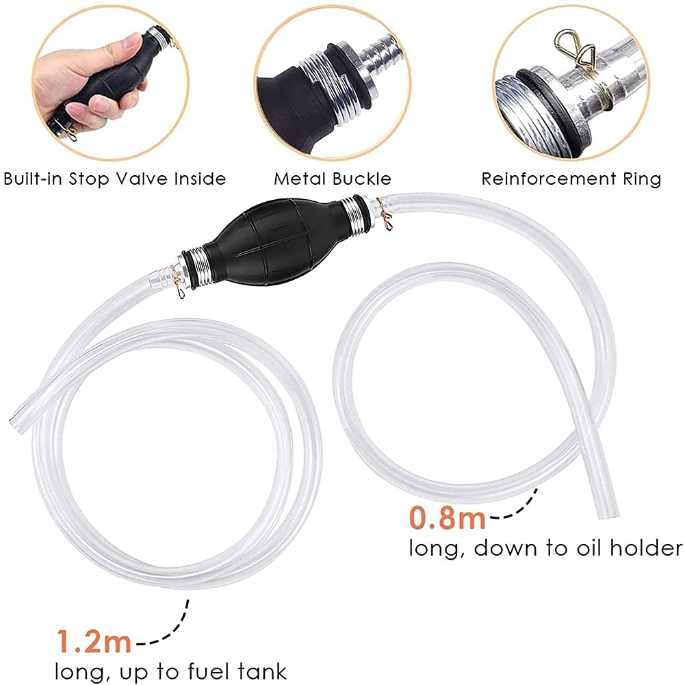 Avrpqiwy 8mm Hand Pump, Fuel Liquid Transfer Pump Manual Hand Pump Suction