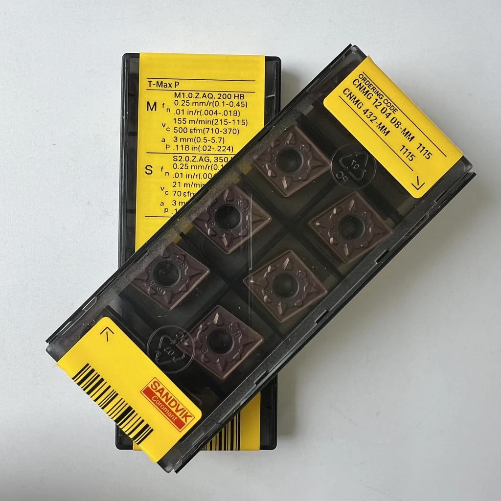 Original Sandvik / CNMG120408-MM 1115 /  CNC lathe carbide blade 10 Pcs