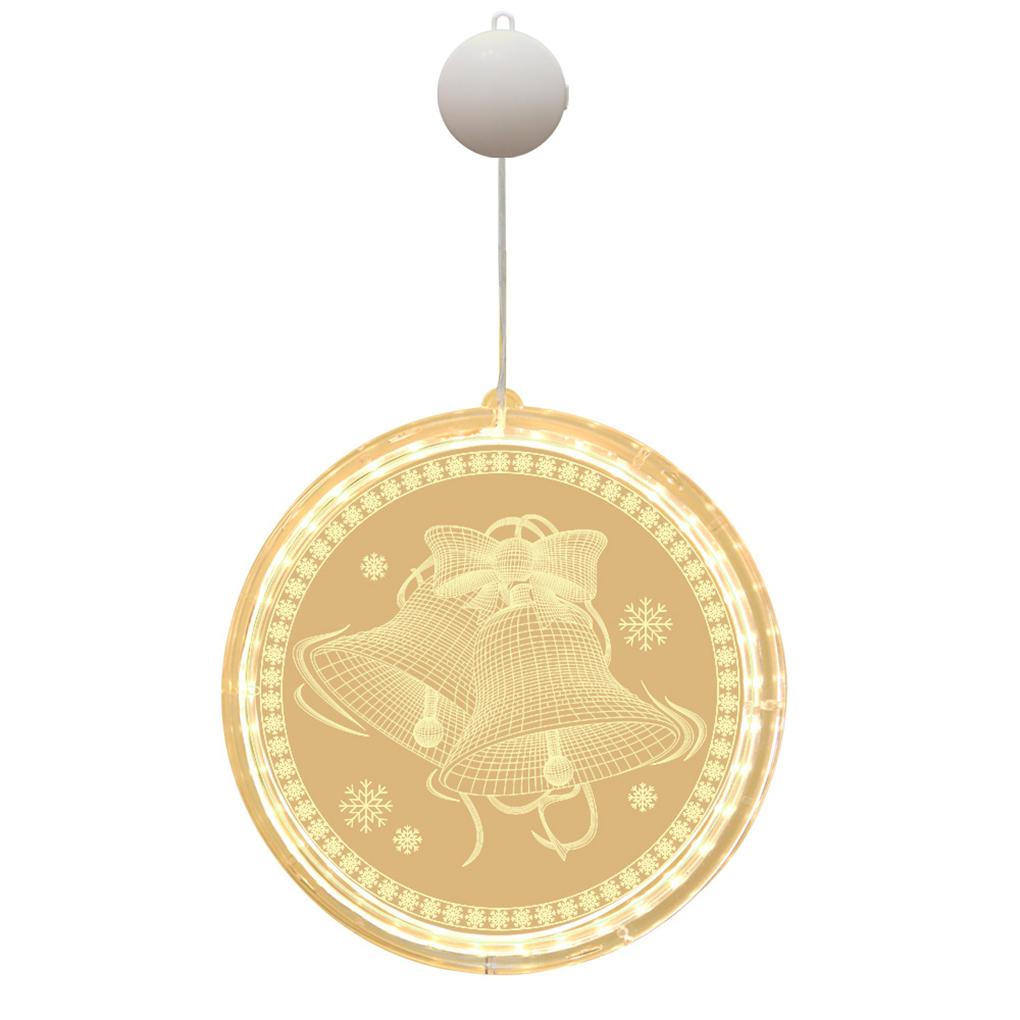 

3D Hanging Light LED String Lamp Lighting Decoration Christmas Light for Home Bedroom Room HOME christmas bell