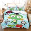 Cool Personality Classic Anime Keroro Frog Bedding Set New Duvet Cover Pillowcase Japanese Manga Fans Gift Bed Kids Room Decor C