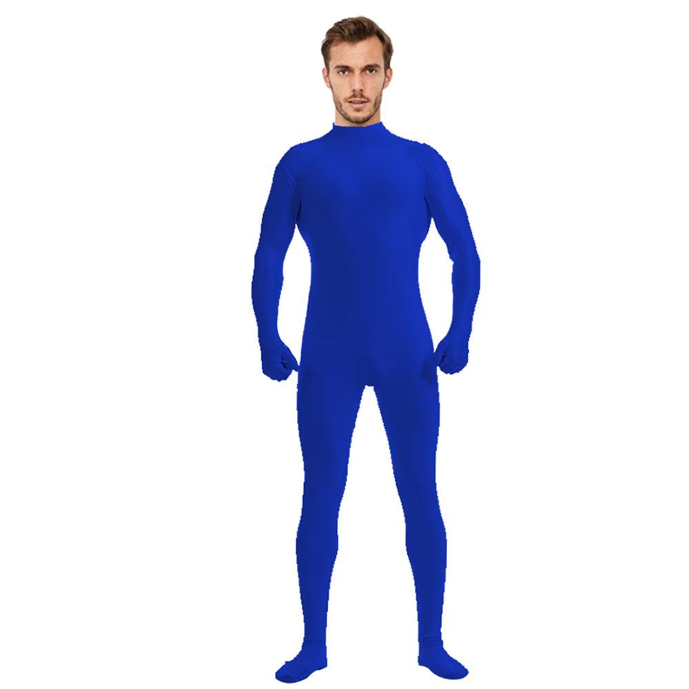 Halloween Solid Color Zentai Half-Body Suit Dancewear & Stage Performance Base Layer