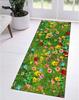 Colorful Wildflower Print Runner Rug Soft Flannel Washable Floor Mat for Kitchen Bedroom Entryway Nature Themed Home Decor