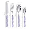 4Pcs Fashion Pearl Handle Cutlery Set Creativity Stainless Steel Knife Fork Western Steak Tableware  Table Decor Gifts