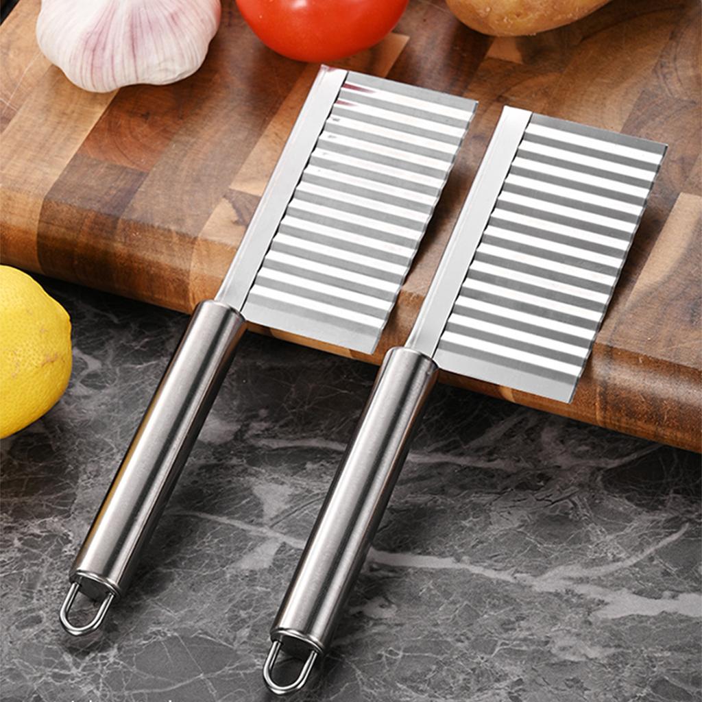 Potato Wavy Edged Tool Stainless Steel Kitchen Gadget Vegetable Fruit Cutting
