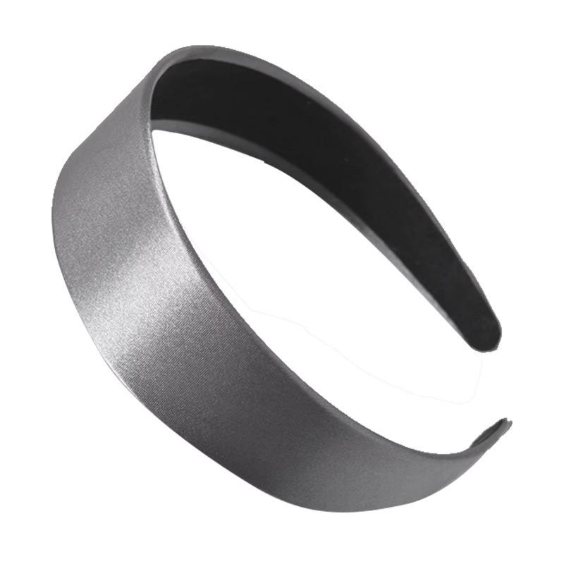 Wide-brimmed Silk Satin Headband Candy-colored Fashionable Women's Facial Cleansing Headband