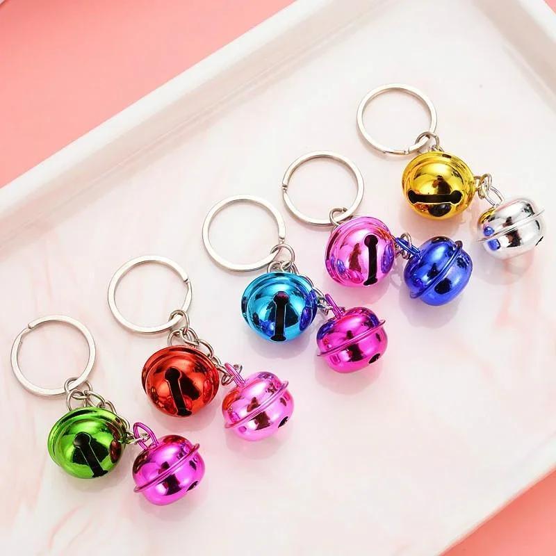 1 Stück Kreativer Niedlicher Glocken Anhänger Schlüsselanhänger Lieblich Taschenhängeornamente Zubehör Geschenke Einfache Deko (Zufällige Farbe)