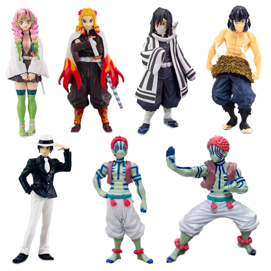 Anime Kamado Tanjirou Nezuko Demon Slayer Figur Actionfiguren PVC Modell Spielzeug Zenitsu Figur Inosuke Kimetsu No Yaiba Figur