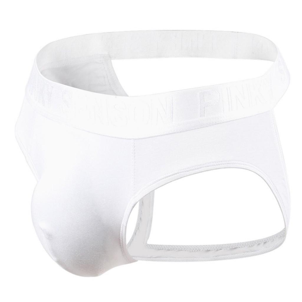 Men's Sexy Underwear Transparent  Shorts Hot Lip Print Underpants