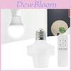 Soquete de Luz Inteligente Wifi E26 E27 Com Controle Remoto Para Automação Residencial