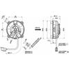 Puller Low Profile Fan 147CFM for VA32-A101-62A 30103018 Auto Repair Accessory Cooling Fan Motor Ventilator