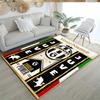 Juventus Customized Name Carpet Suitable for Balcony Study Room Playrooms Dormitory Anti-slip Rug Office Home Decor Birthday/Christmas Gift