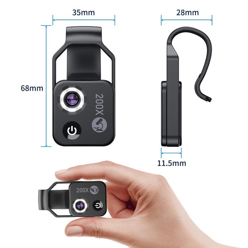 Mobile Phone 200x Magnifier