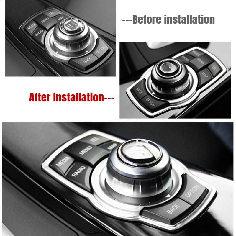 Car Multimedia Buttons Cover Molding Trim Car Accessories Interior for BMW 1 3 4 5 7 Series X1 X3 X4 X5 X6 E81 E87 F30