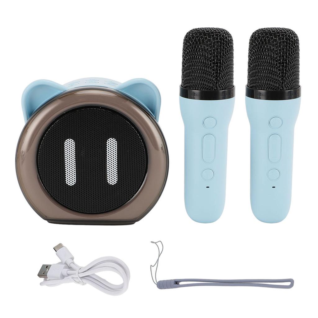 Karaoke Machine Wireless Bluetooth LED Colorful Light Stereo Sound Quality Funny Changing Sounds Portable Microphone