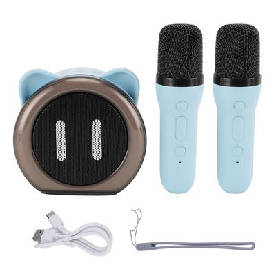 Karaoke Machine Wireless Bluetooth LED Colorful Light Stereo Sound Quality Funny Changing Sounds Portable Microphone