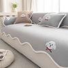Thickened Sofa Cover Fabric For Autumn And Winter New Fixed Anti Slip One-Piece Straight Row Sofa Cushion Cover Soft And Warm