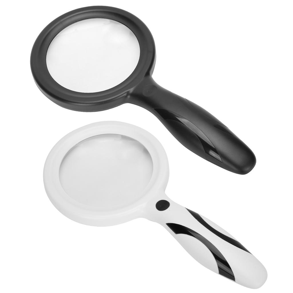 Lupa portátil 5X 10X com brilho ajustável LED Lupa para reparo de leitura