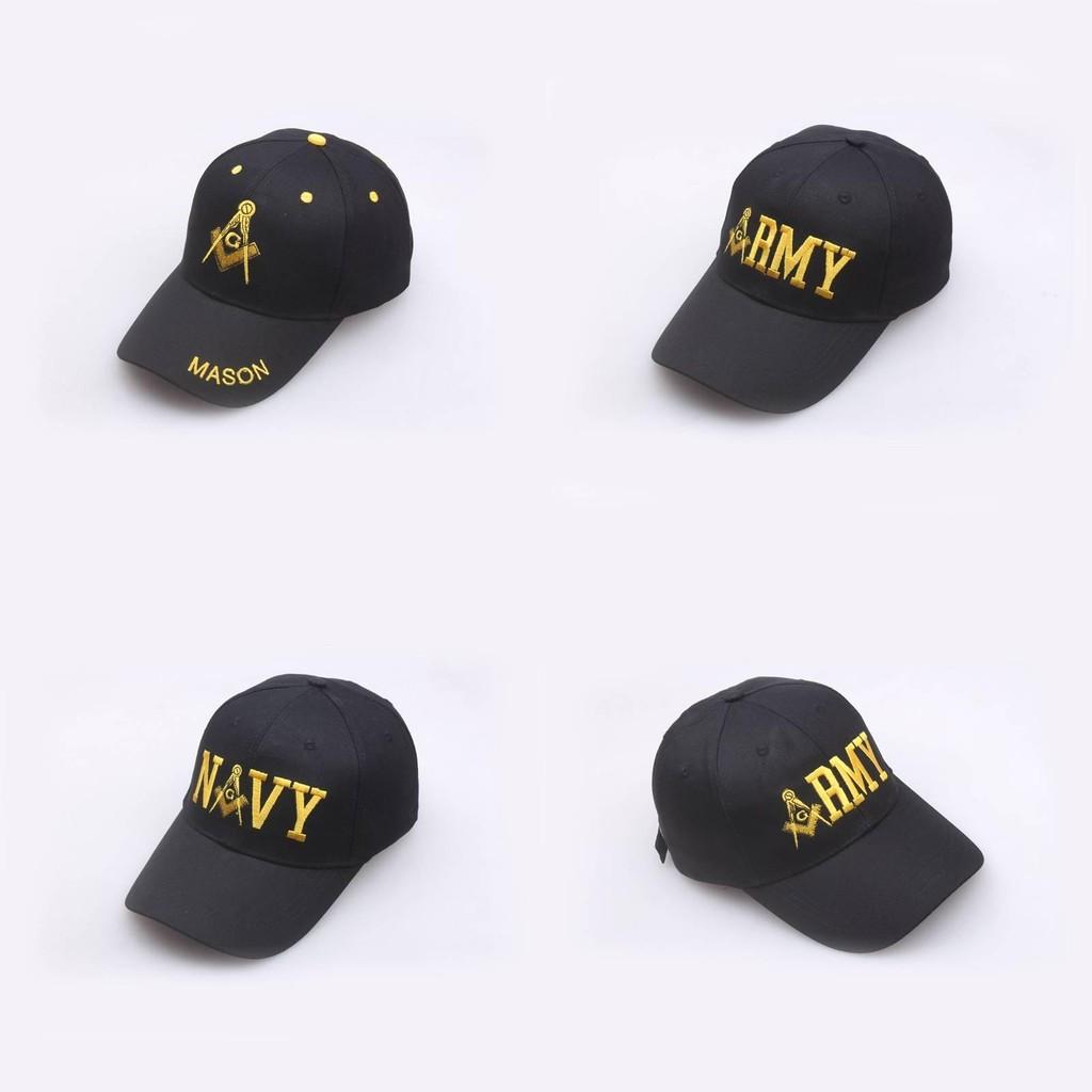 Mason Embroidery Letter Rmy Nvy Baseball Cap Outdoor Casual Pure Hat Cotton