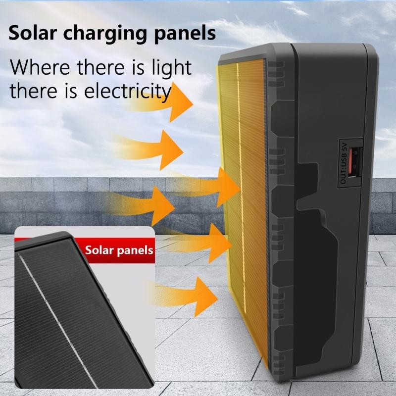 Battery Charger Multifunctional Solar Type C Intelligent Lithium Battery Holder For 26650/21700/18650/18500 Batteries