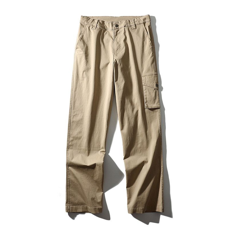 American Style Cargo Pants 2024 New Arrival Men's Spring and Autumn Straight-leg Pants Export Export Tail Single Cut Label Men's Casual Pants