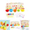 Wooden Multifunctional Arithmetic Clip Bead Learning Board Kid Puzzle Toy Set For Cognitive Development