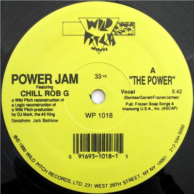 12inch Record POWER JAM CHILL ROB G  The Power WP1018 Wild Pitch Reco 1990 US Rap  HipHopRB Used