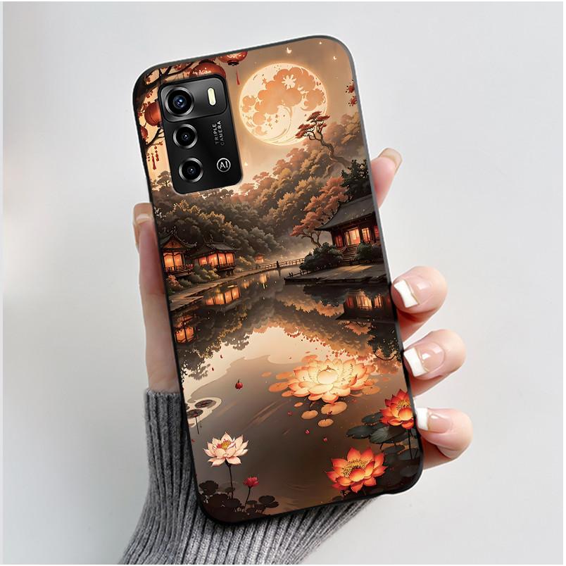 For ZTE Blade V40 Vita / V41 Smart Phone Case Luxury Cute Love Rabbit Funny Black Cover Shell Soft Silicone Protective Casing