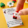 Christmas Series Resin Pocket Hug Holiday Greeting Card for and Family
